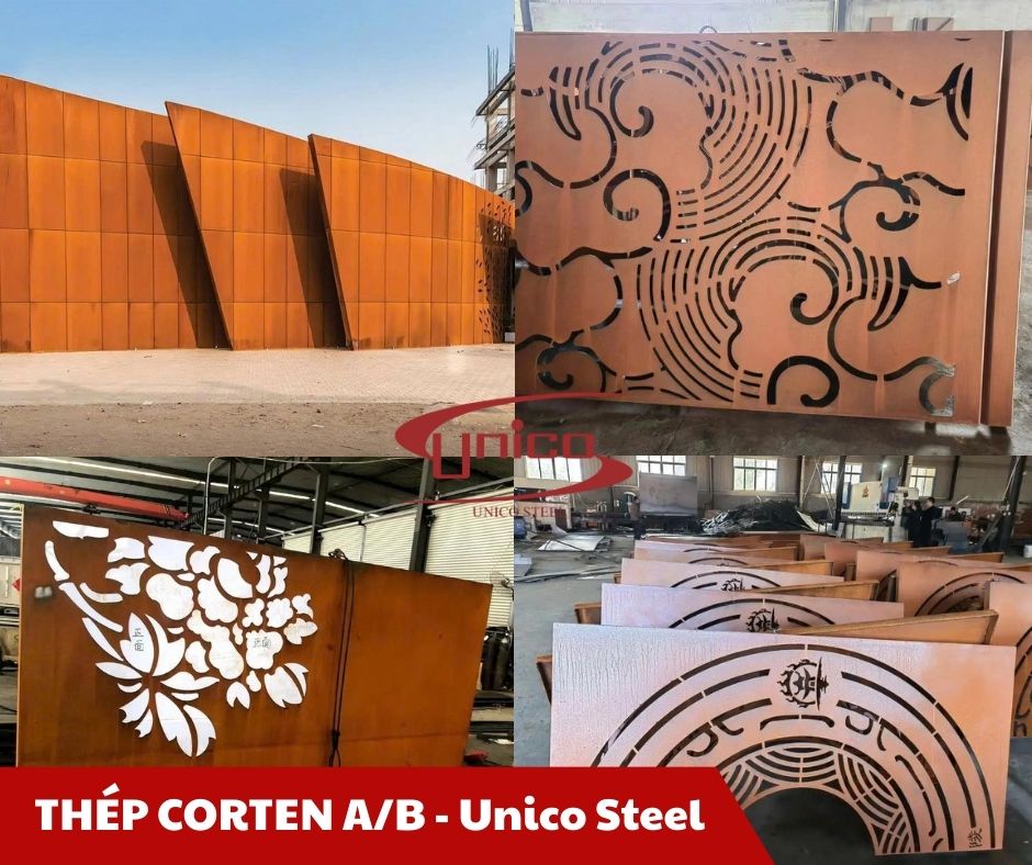 Thép Corten A/B - Unico Steel